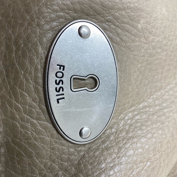 FOSSIL TAUPE PEBBLE-LEATHER SATCHEL - Picture 13 of 13